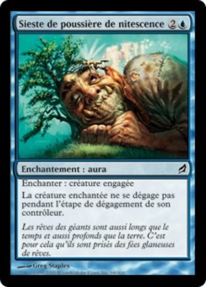 image Sieste de poussière de nitescence
