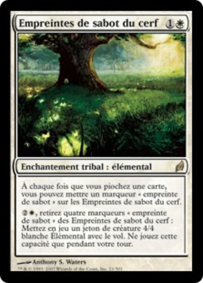 image Empreintes de sabot du cerf
