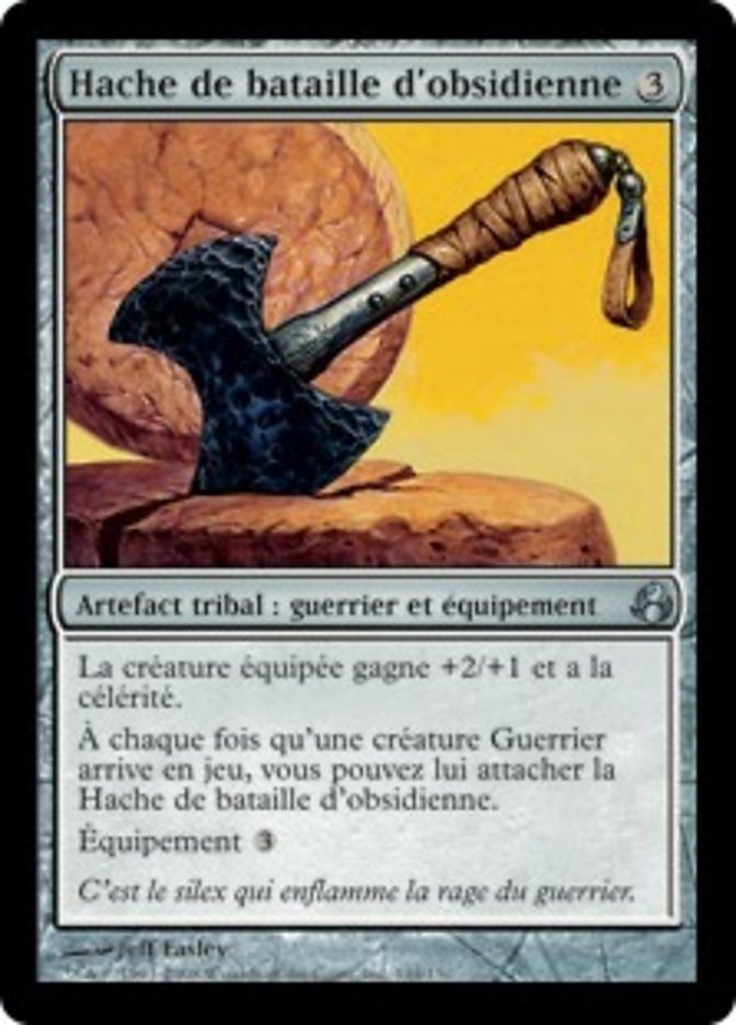 image Hache de bataille d'obsidienne