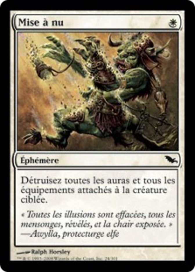 image Mise à nu