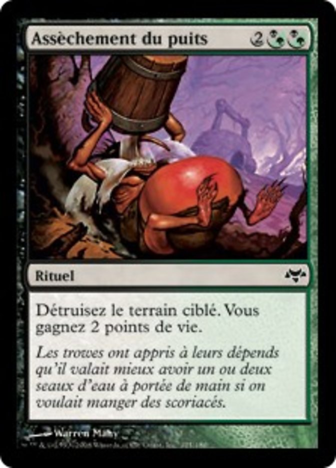 image Assèchement du puits
