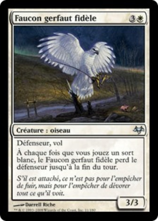 image Faucon gerfaut fidèle