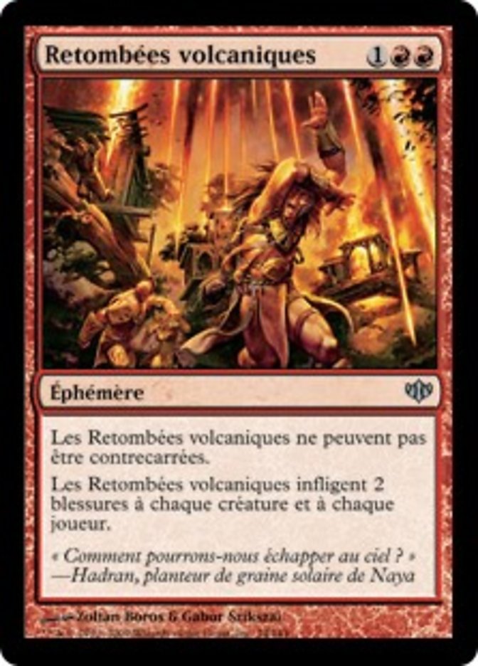 image Retombées volcaniques