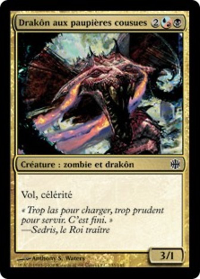 image Drakôn aux paupières cousues