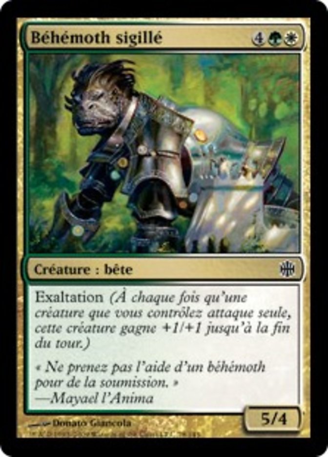image Béhémoth sigillé