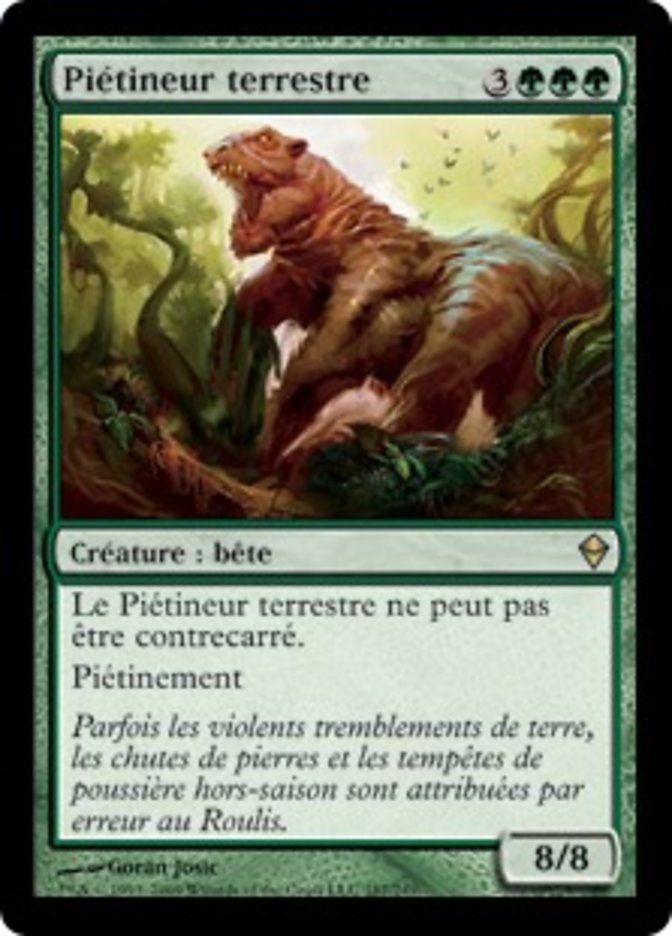 image Piétineur terrestre