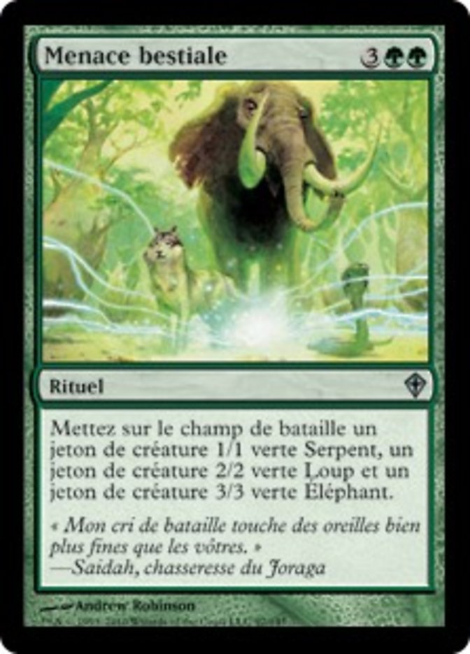 image Menace bestiale