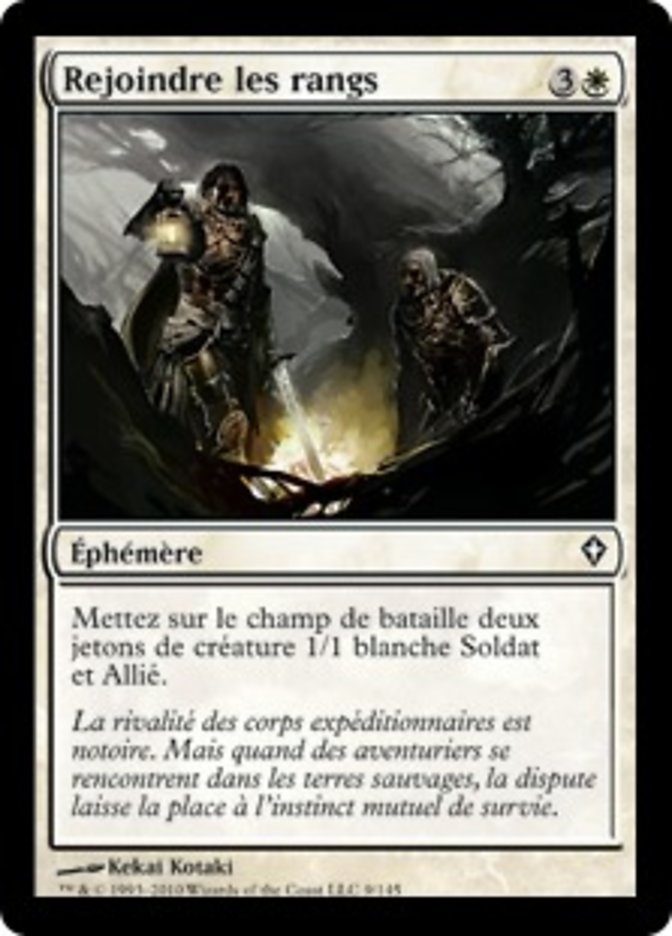 image Rejoindre les rangs