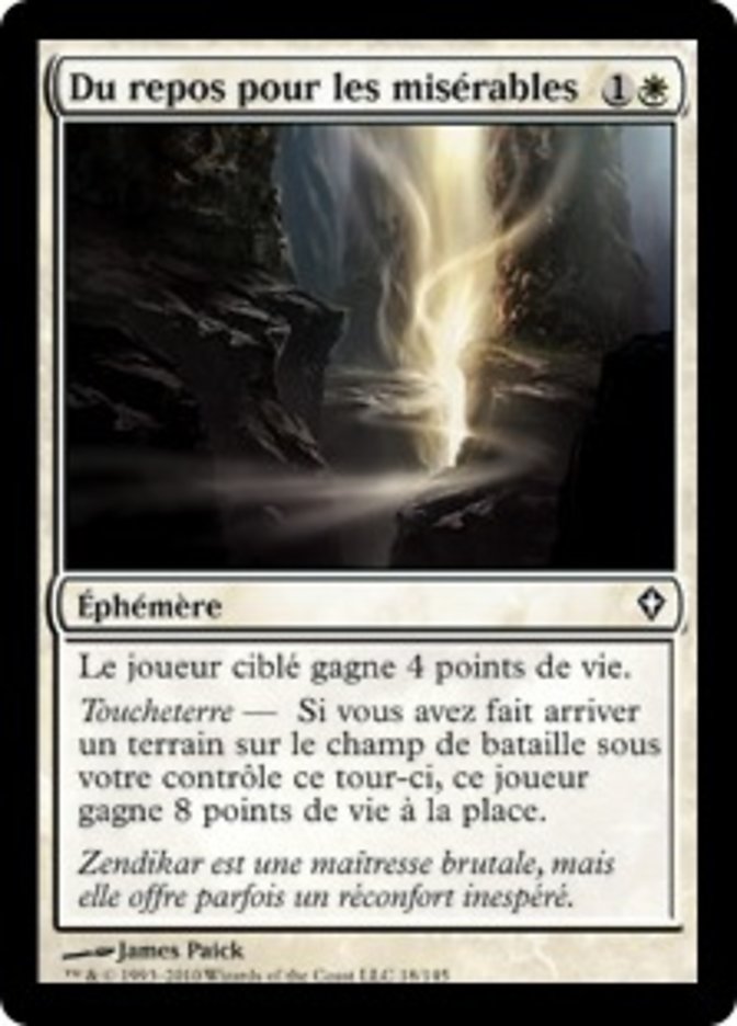 image Du repos pour les misérables