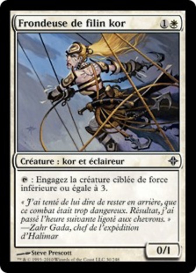 image Frondeuse de filin kor