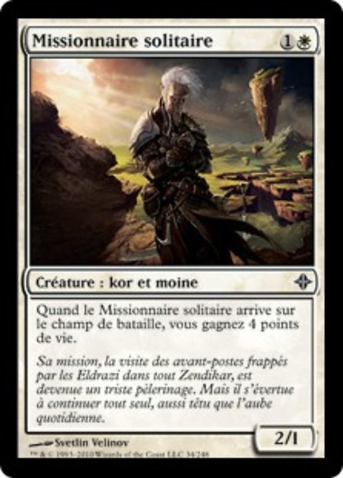 image Missionnaire solitaire