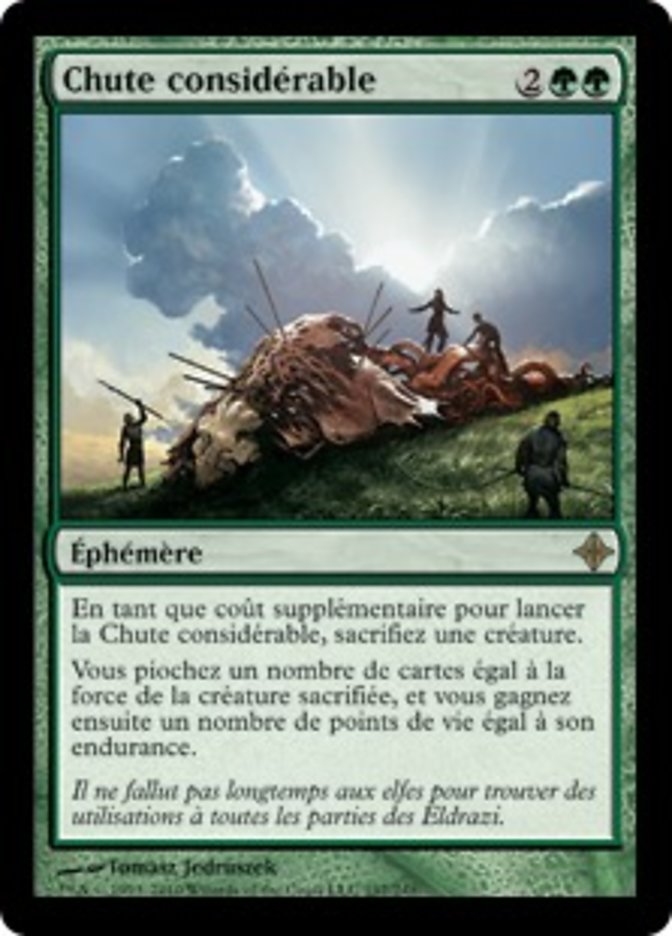 image Chute considérable
