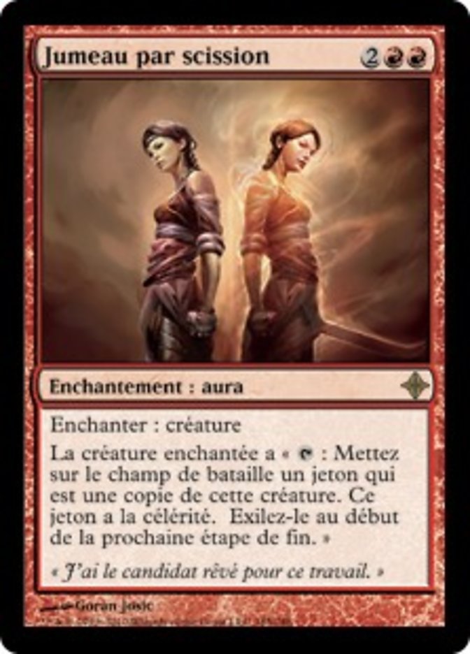 image Jumeau par scission