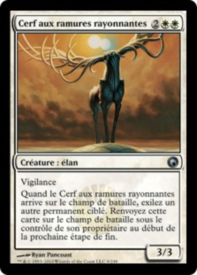 image Cerf aux ramures rayonnantes