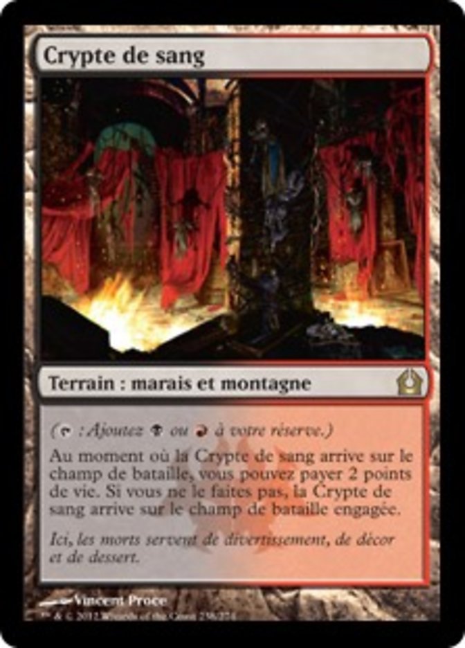 image Crypte de sang