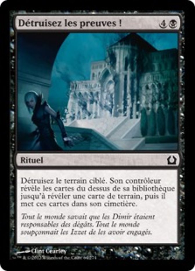 image Détruisez les preuves !