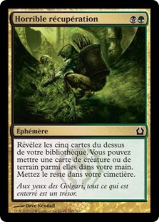 image Horrible récupération