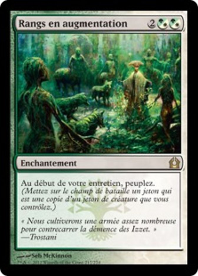 image Rangs en augmentation