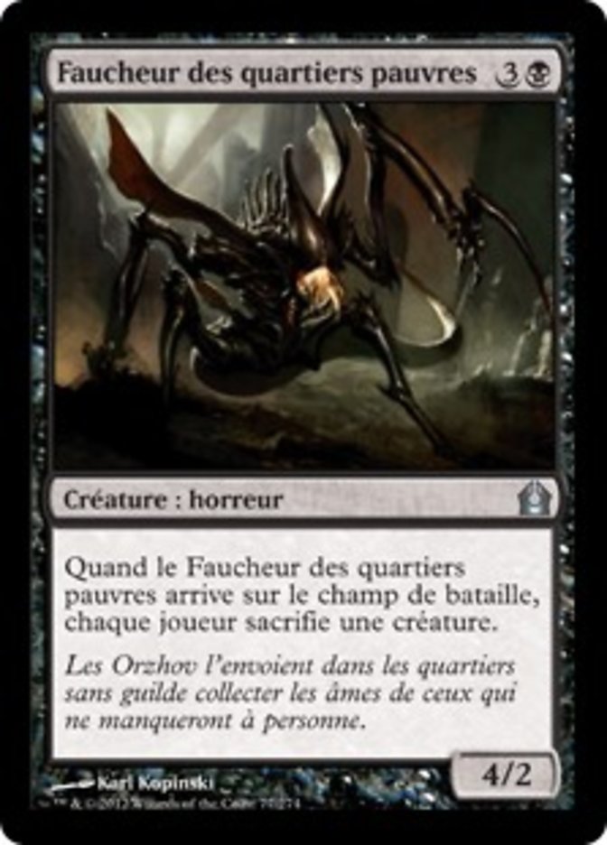 image Faucheur des quartiers pauvres