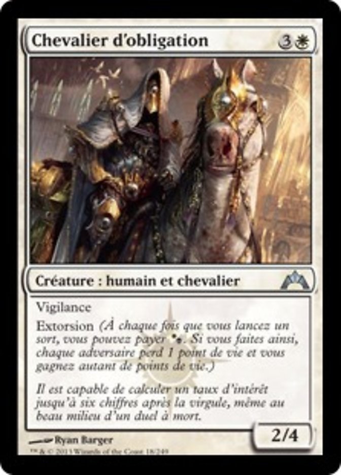 image Chevalier d'obligation