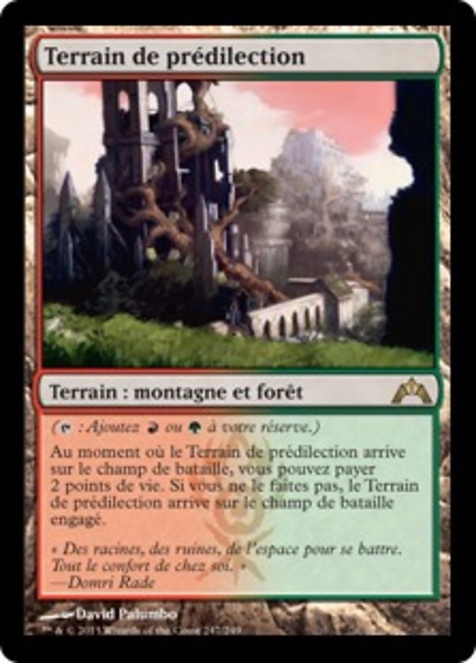 image Terrain de prédilection