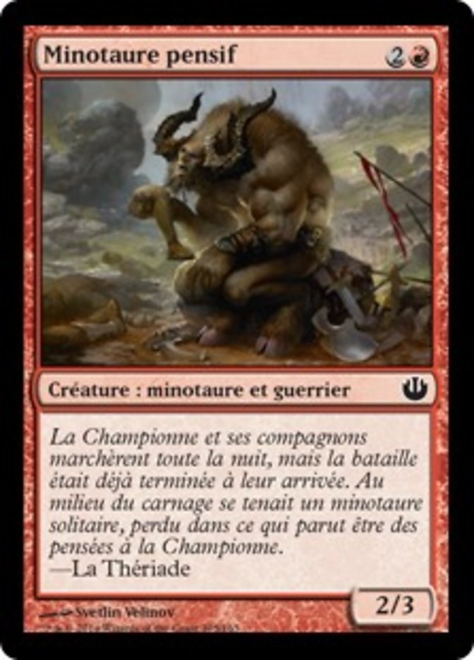 image Minotaure pensif