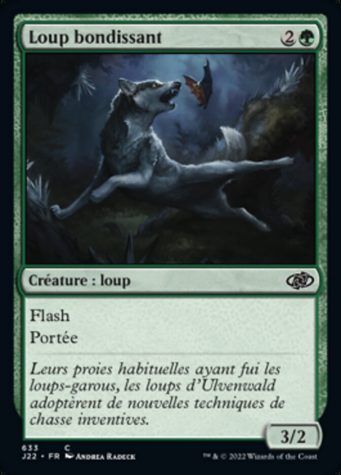 image Loup bondissant