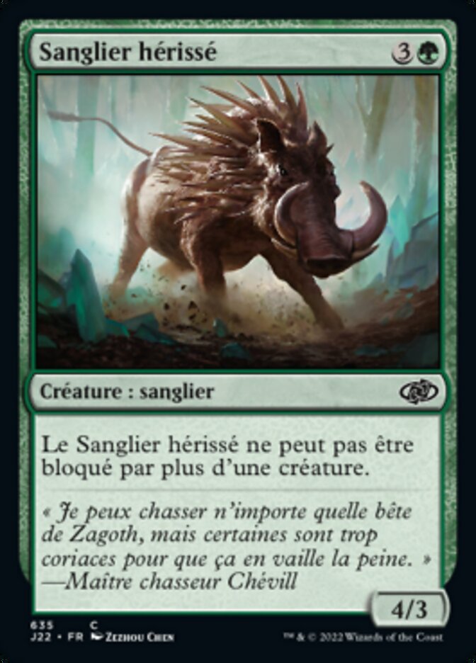 image Sanglier hérissé