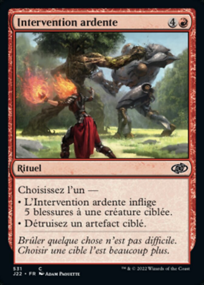 image Intervention ardente