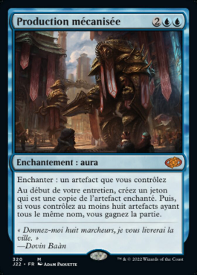 image Production mécanisée