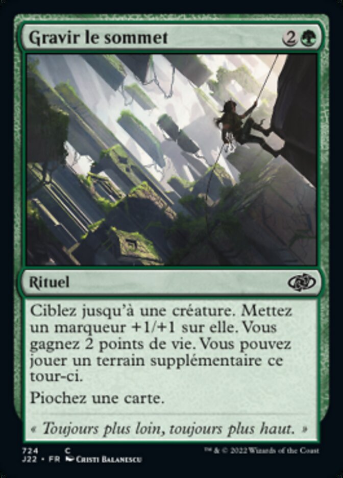 image Gravir le sommet