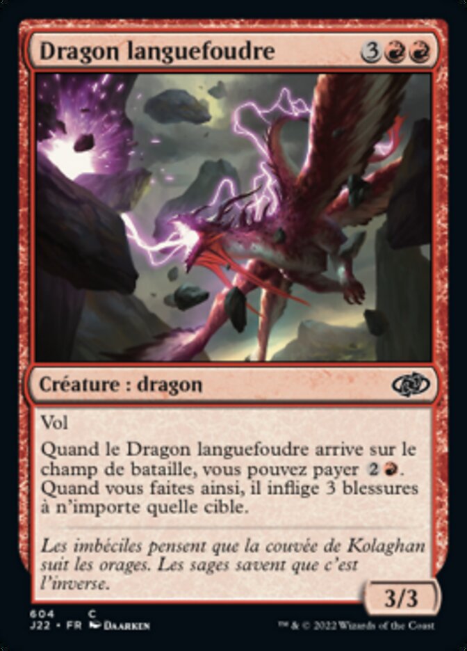 image Dragon languefoudre
