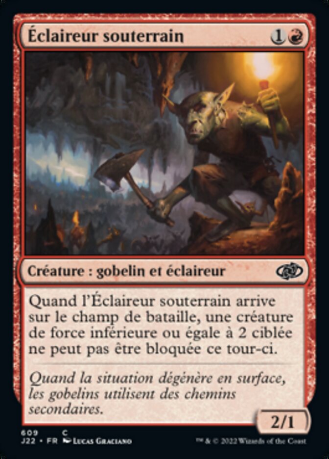 image Éclaireur souterrain