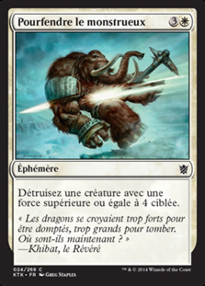 image Pourfendre le monstrueux