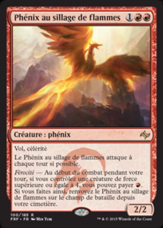image Phénix au sillage de flammes