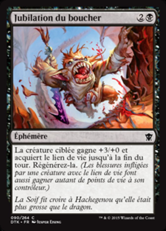 image Jubilation du boucher