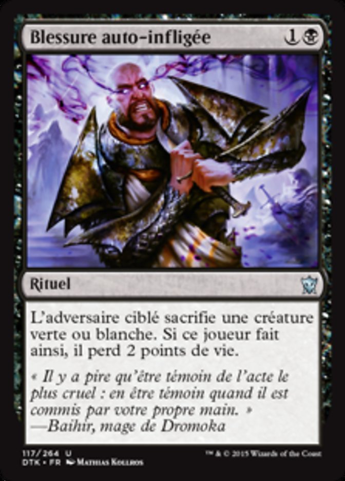 image Blessure auto-infligée