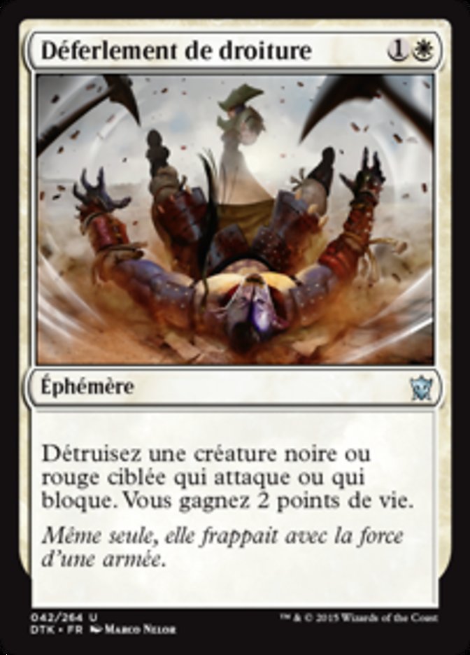 image Déferlement de droiture