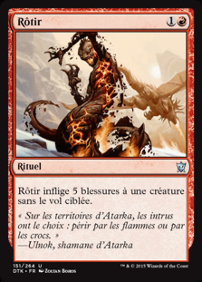 image Rôtir