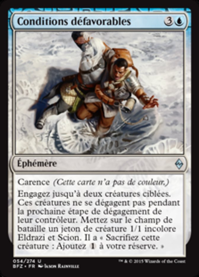 image Conditions défavorables