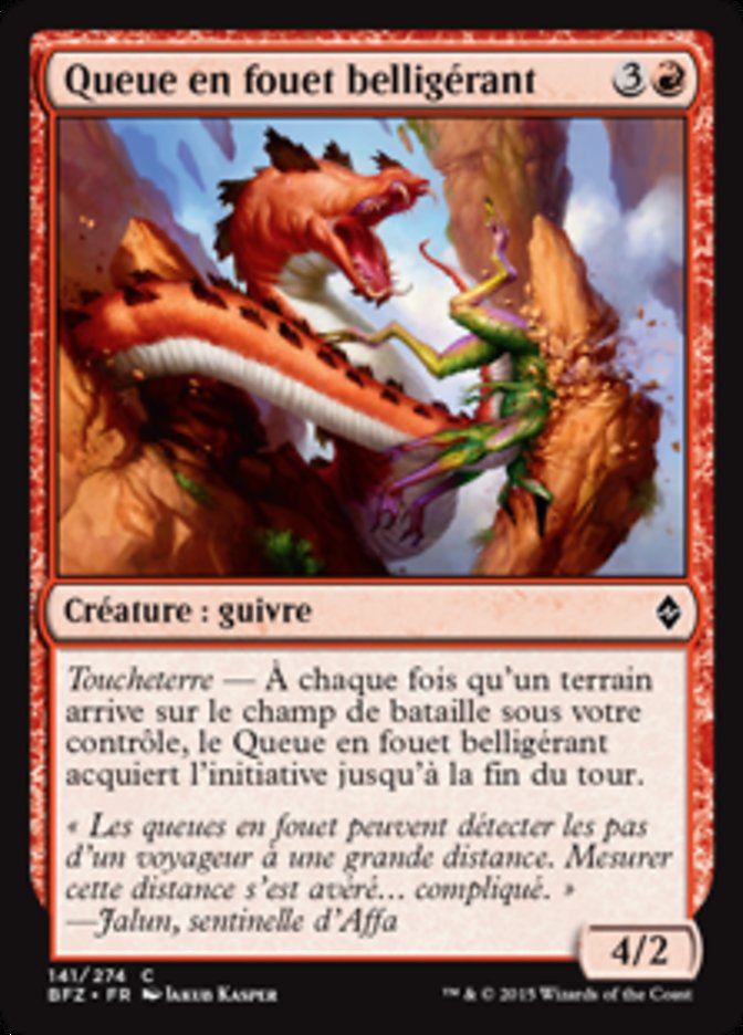 image Queue en fouet belligérant