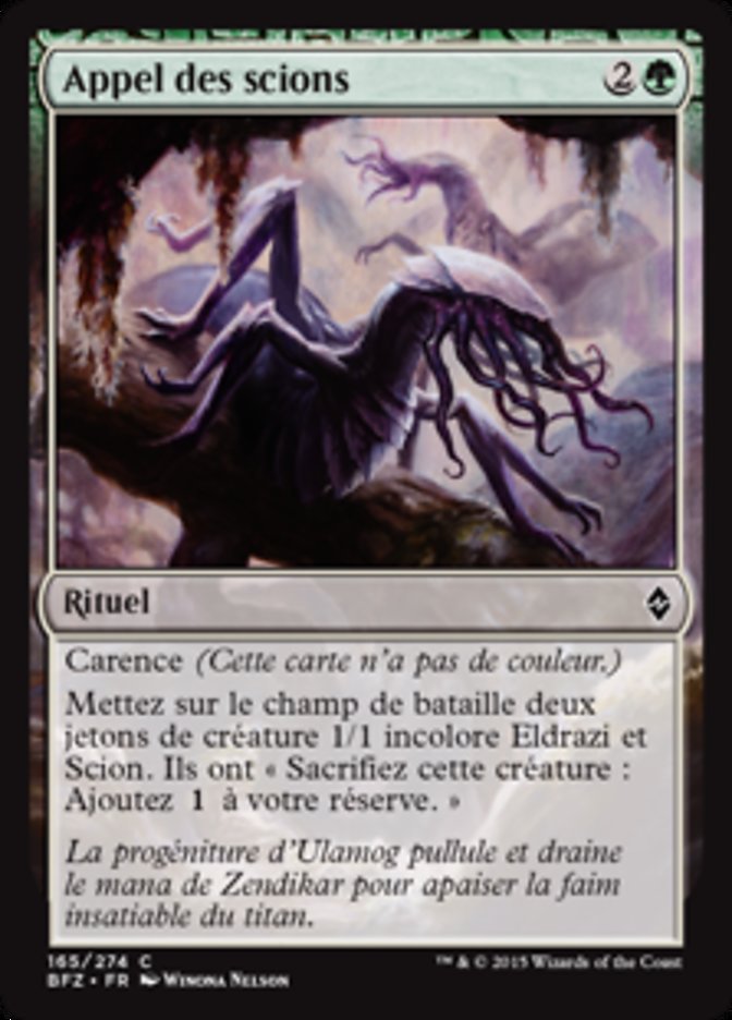 image Appel des scions
