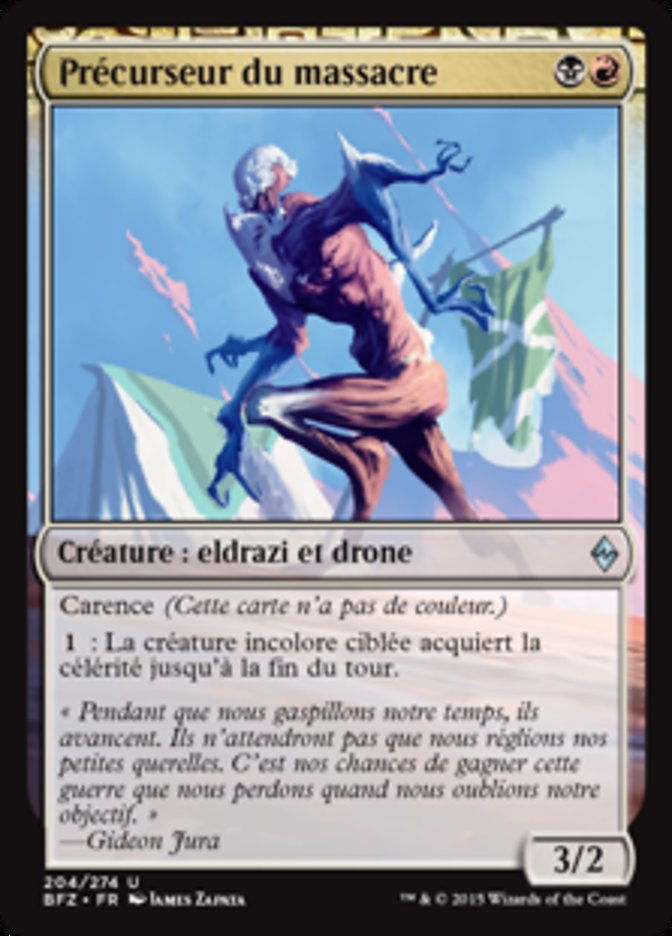 image Précurseur du massacre