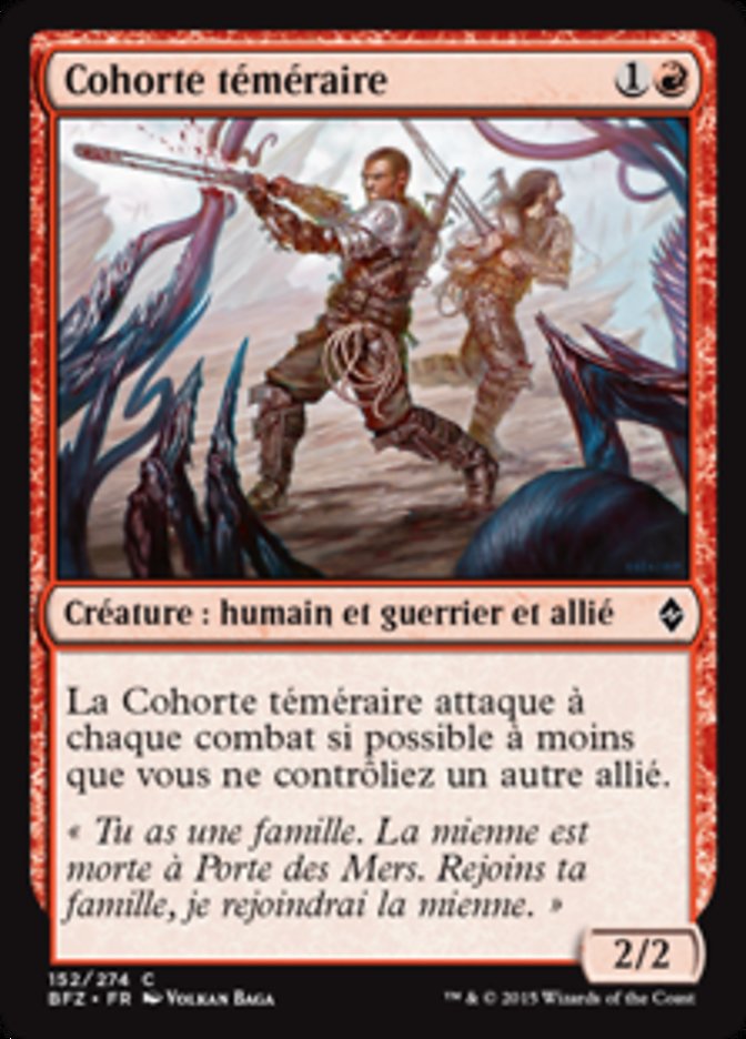 image Cohorte téméraire
