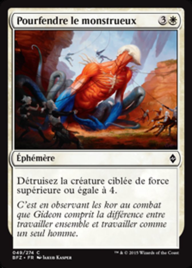 image Pourfendre le monstrueux