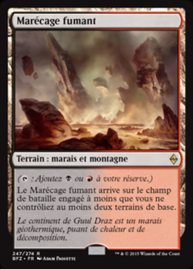 image Marécage fumant