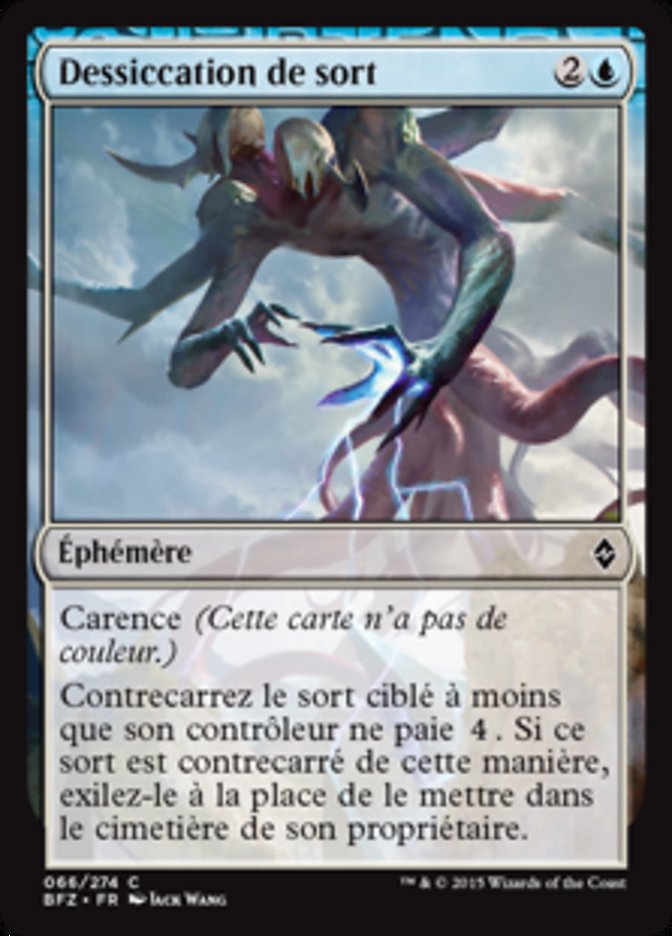 image Dessiccation de sort