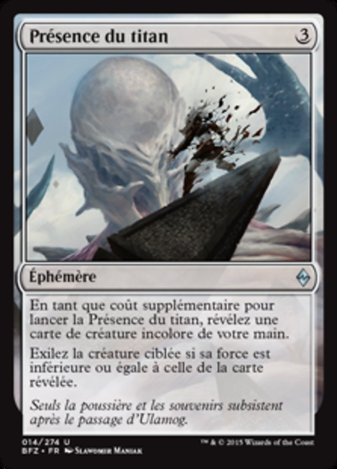image Présence du titan