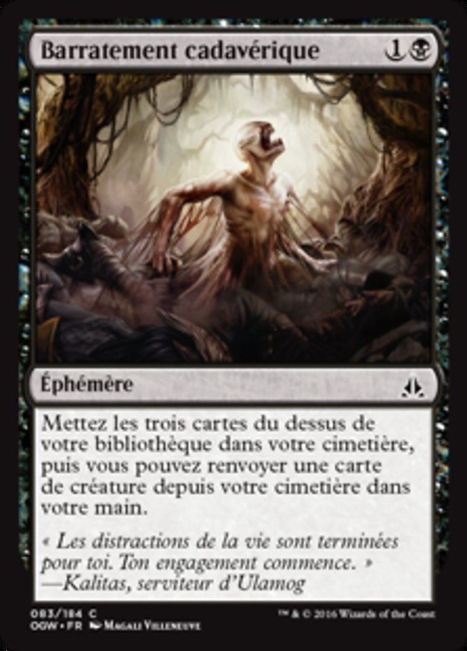 image Barratement cadavérique