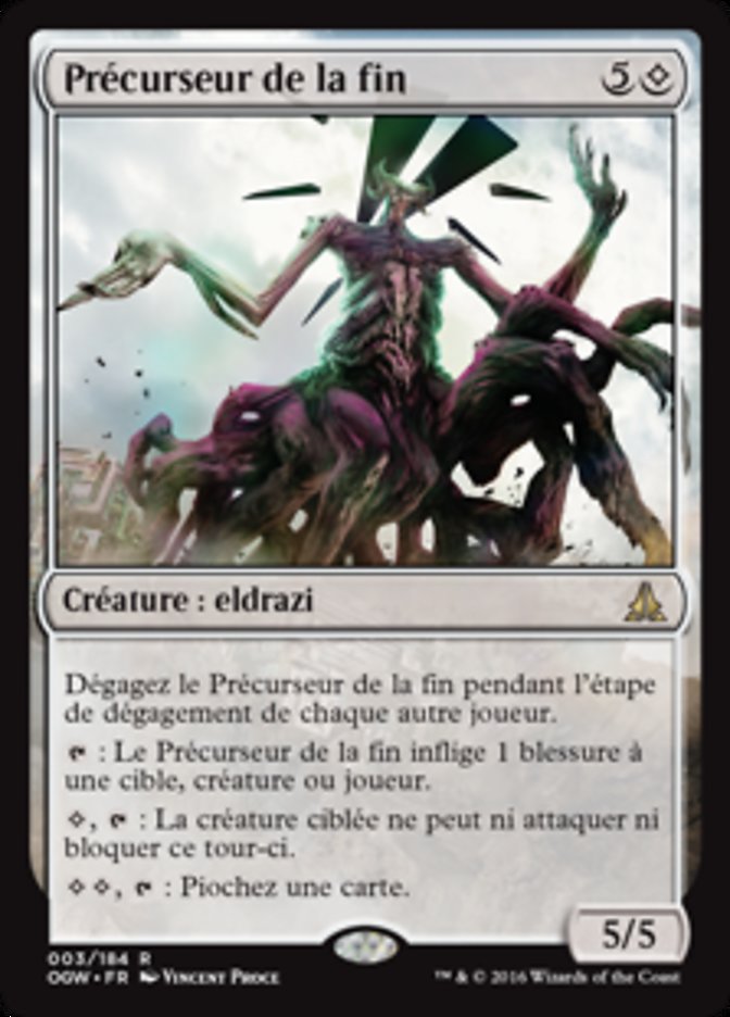 image Précurseur de la fin
